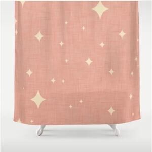 Society6 Starburst Pink Shower Curtain